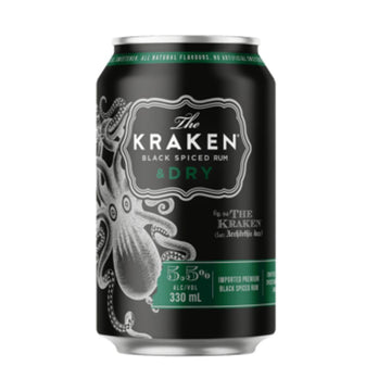 Kraken Spiced Rum & Dry 5.5% 330ml