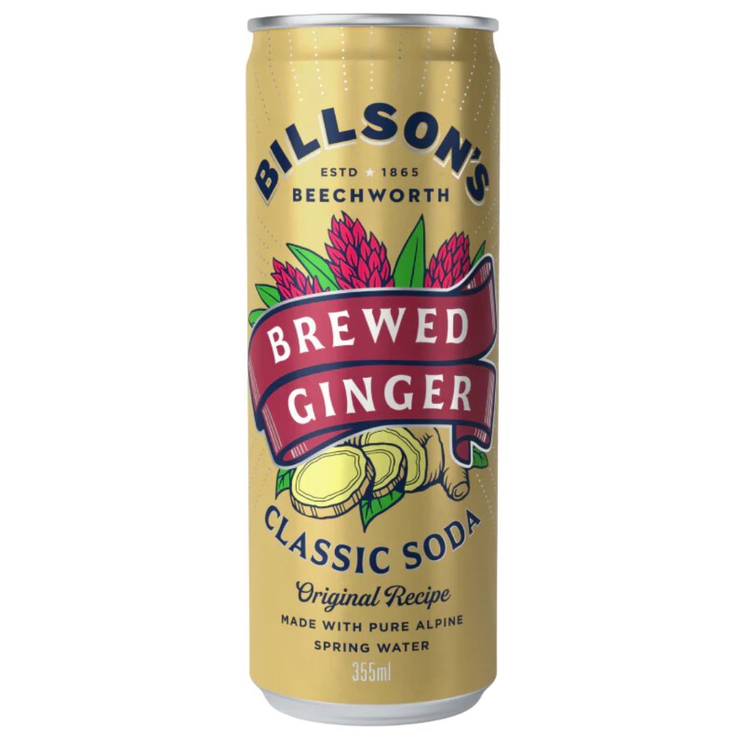 Billsons Brewed Ginger SODA 355ml