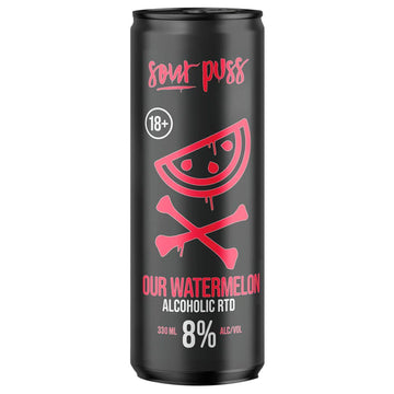 Sour Puss 8% Watermelon Can 330ml