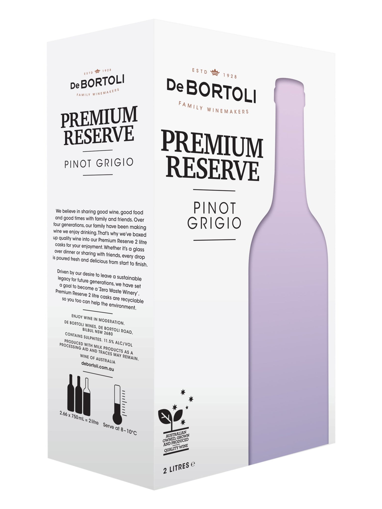 De Bortoli Prem Pinot Grigio Cask 2L