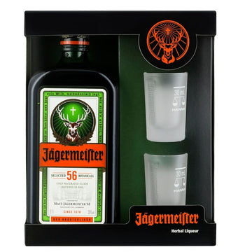 Jagermeister & 2 Shot Glass Pack 700ml