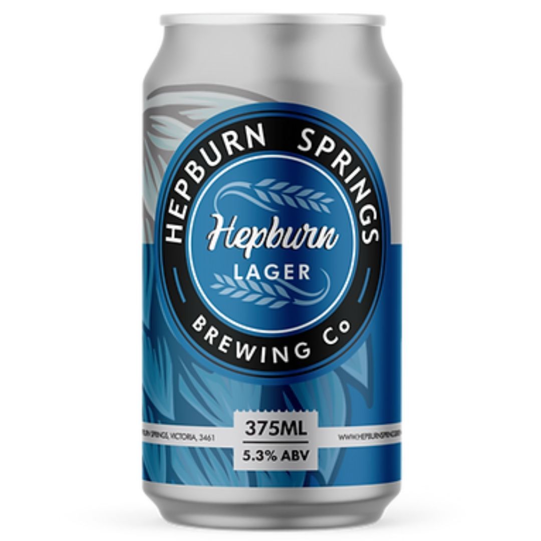 Hepburn Springs Lager Can 375ml