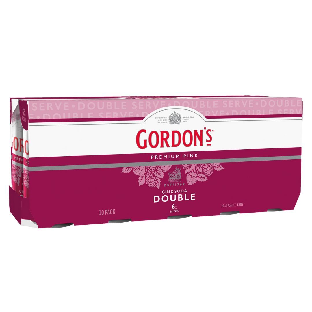 Gordons Pink Gin & Soda DOUBLE 375ml 10P