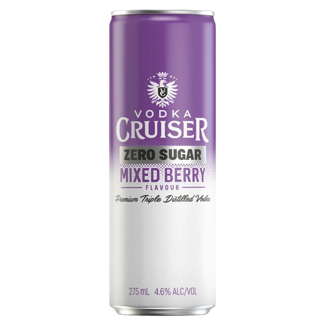 Cruiser Zero Sugar Mixed Berry Can 275ml