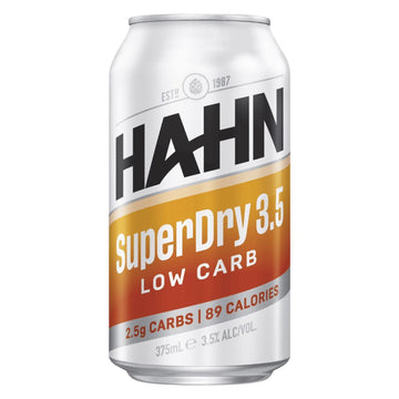 Hahn Super Dry 3.5% Can 375ml