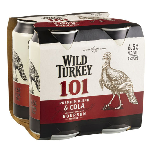 Wild Turkey 101 Cola Can 375ml