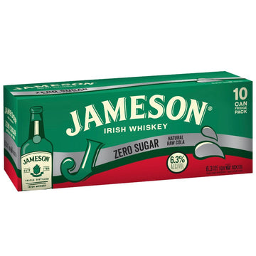 Jameson Zero Cola Can 6.3% 10PK