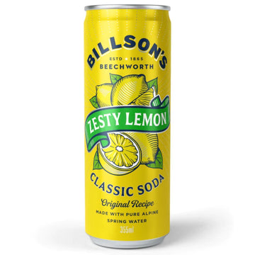 Billsons Zesty Lemon SODA 355ml