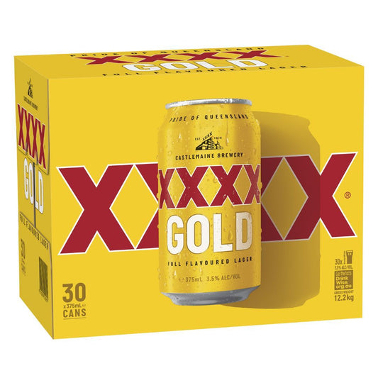 XXXX Gold Can 375ml 30 Block