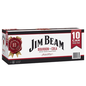 Jim Beam White & Cola Can 10 Pack